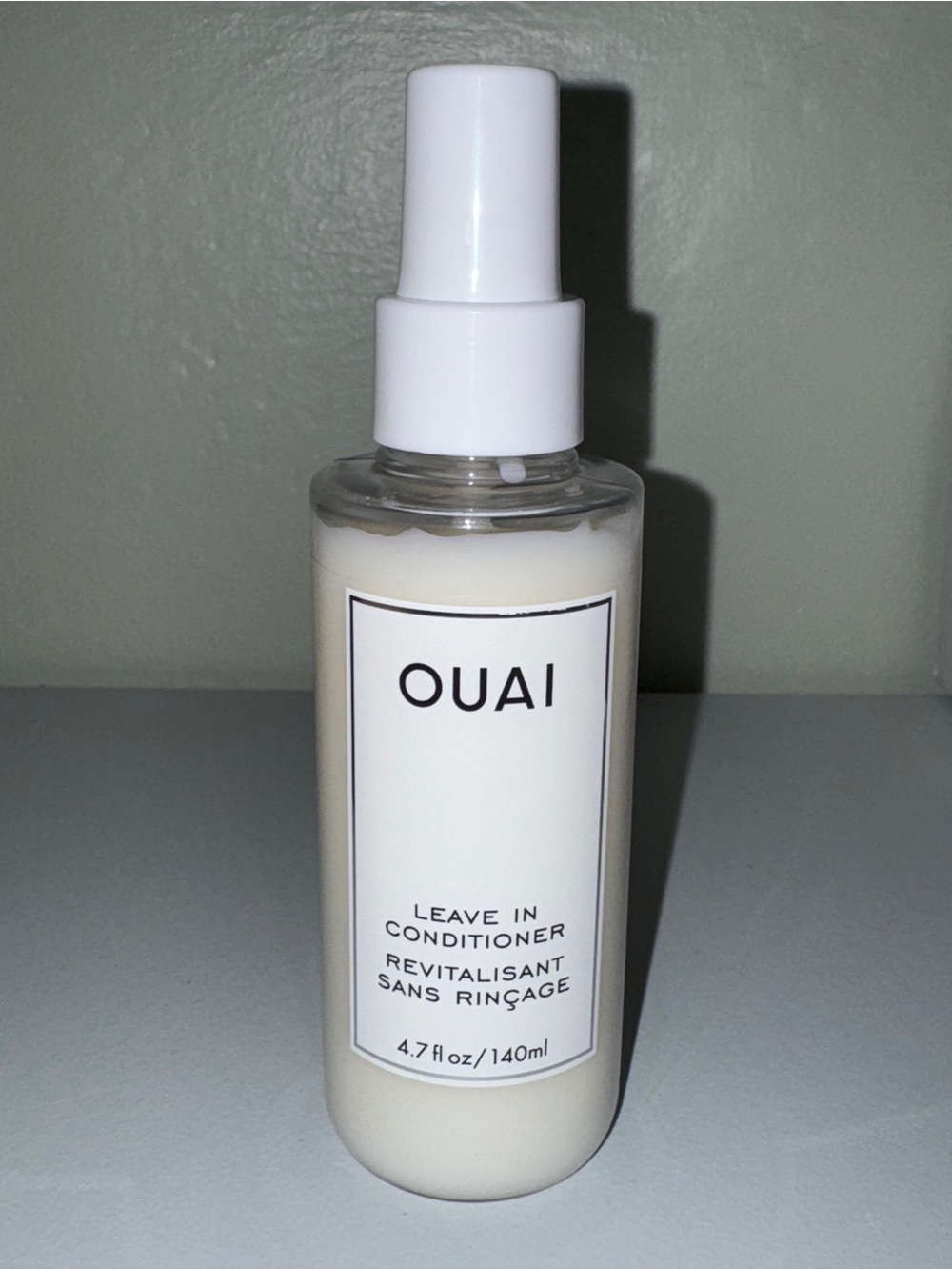 OUAI White Leave-In Conditioner Spray Bottle
